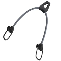 Lot de 10 tendeurs sandows sécurisés et normés avec passant piton - Gris - Linxor