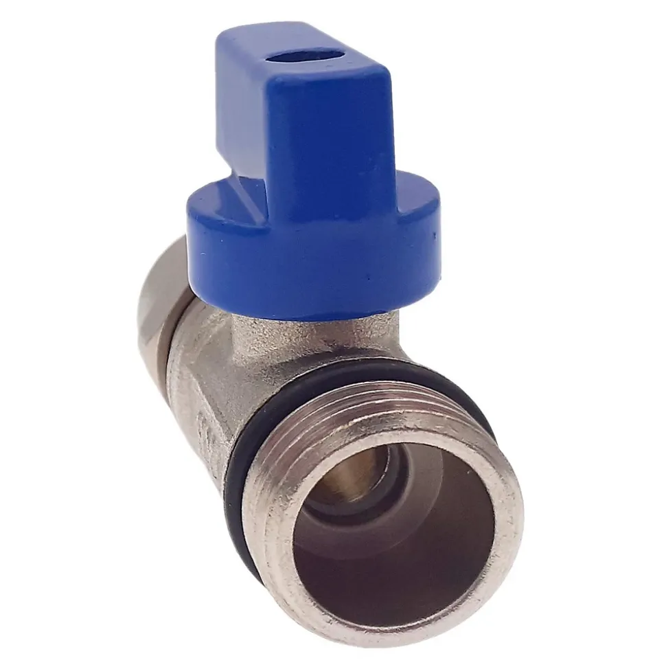 Lot de 5 Vanne à bille sphérique 1/2"x16 pour tube PER diam16 Bleu
