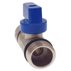 Lot de 1 Vanne à bille sphérique 1/2"x16 pour tube PER diam16 Bleu