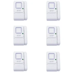 Lot de 6 x Mini alarme fenêtre/porte (Avec fonction carillon)