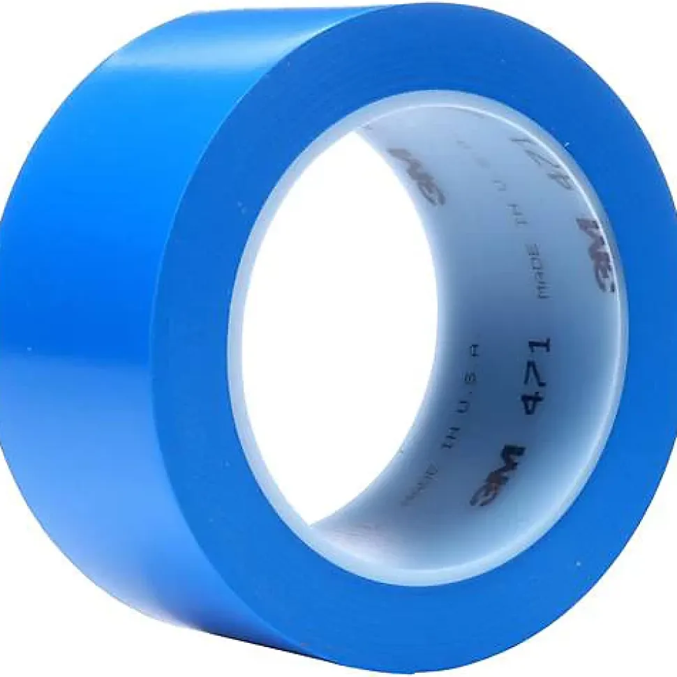 3M 471F Ruban adhésif PVC bleu 33 m x 50 mm 0,13 mm - 1 pièce