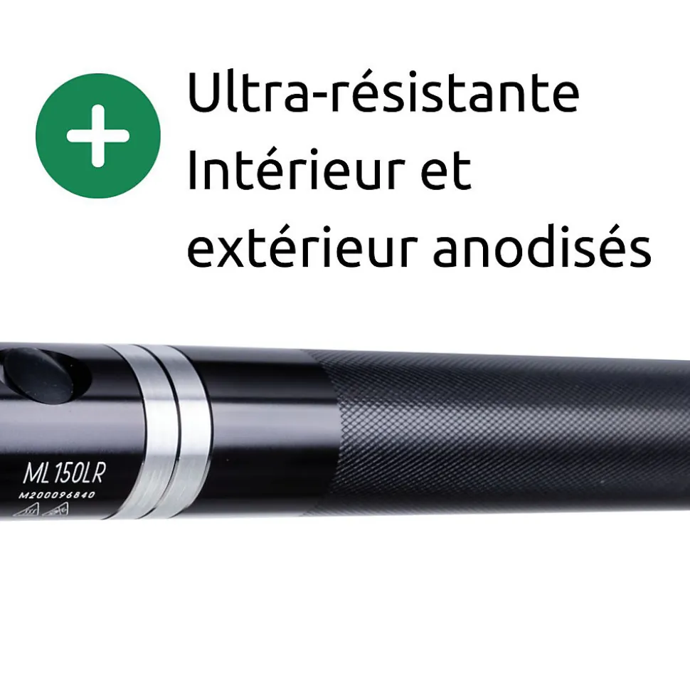 Maglite ML150LR Lampe torche LED rechargeable avec batterie Lithium - Noir