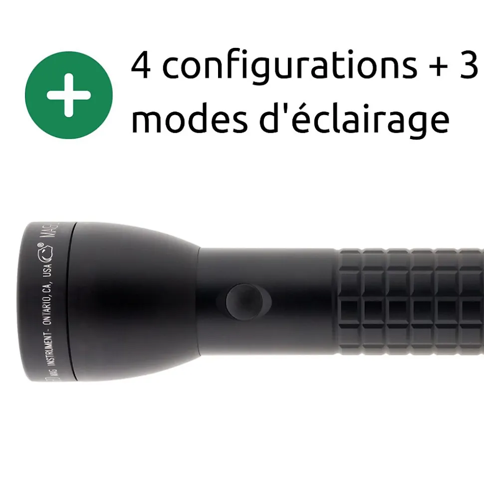 Maglite ML300LX Lampe torche LED 2x piles D - Noir