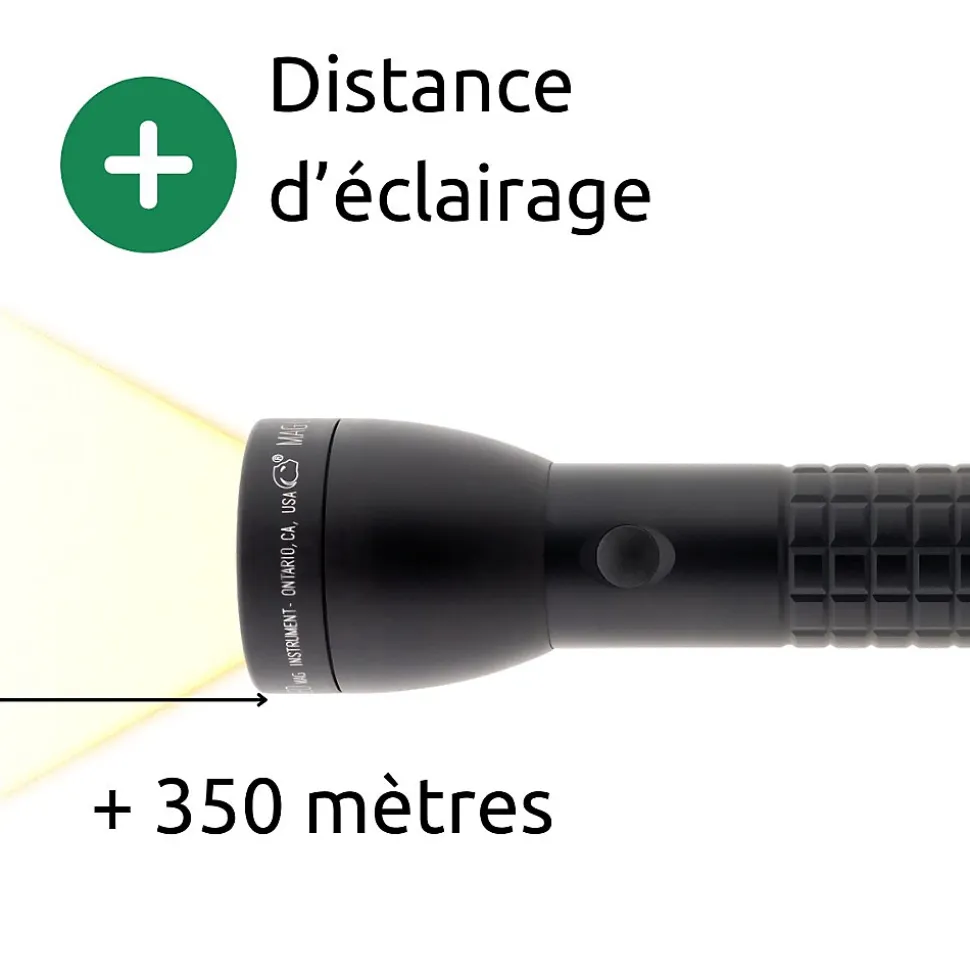 Maglite ML300LX Lampe torche LED 2x piles D - Noir