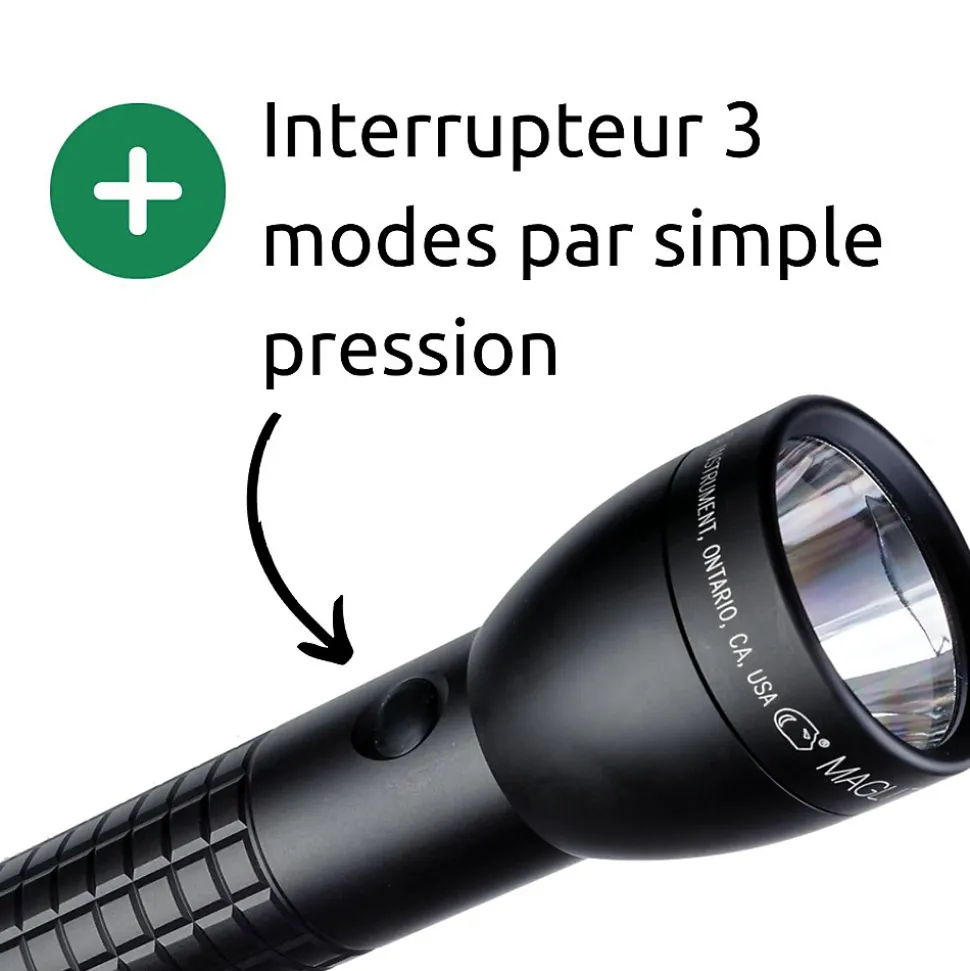 Maglite ML300LX Lampe torche LED 3x piles D - Noir