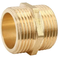 Mamelon laiton double Mâle 8/13 (1/4")