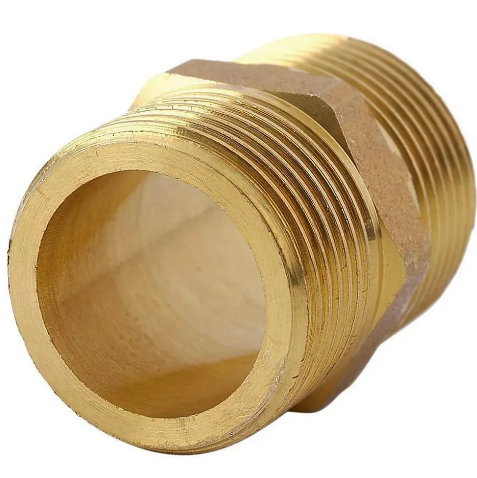 Mamelon laiton égal mâle mâle à visser diam 5/4" - à l'unité