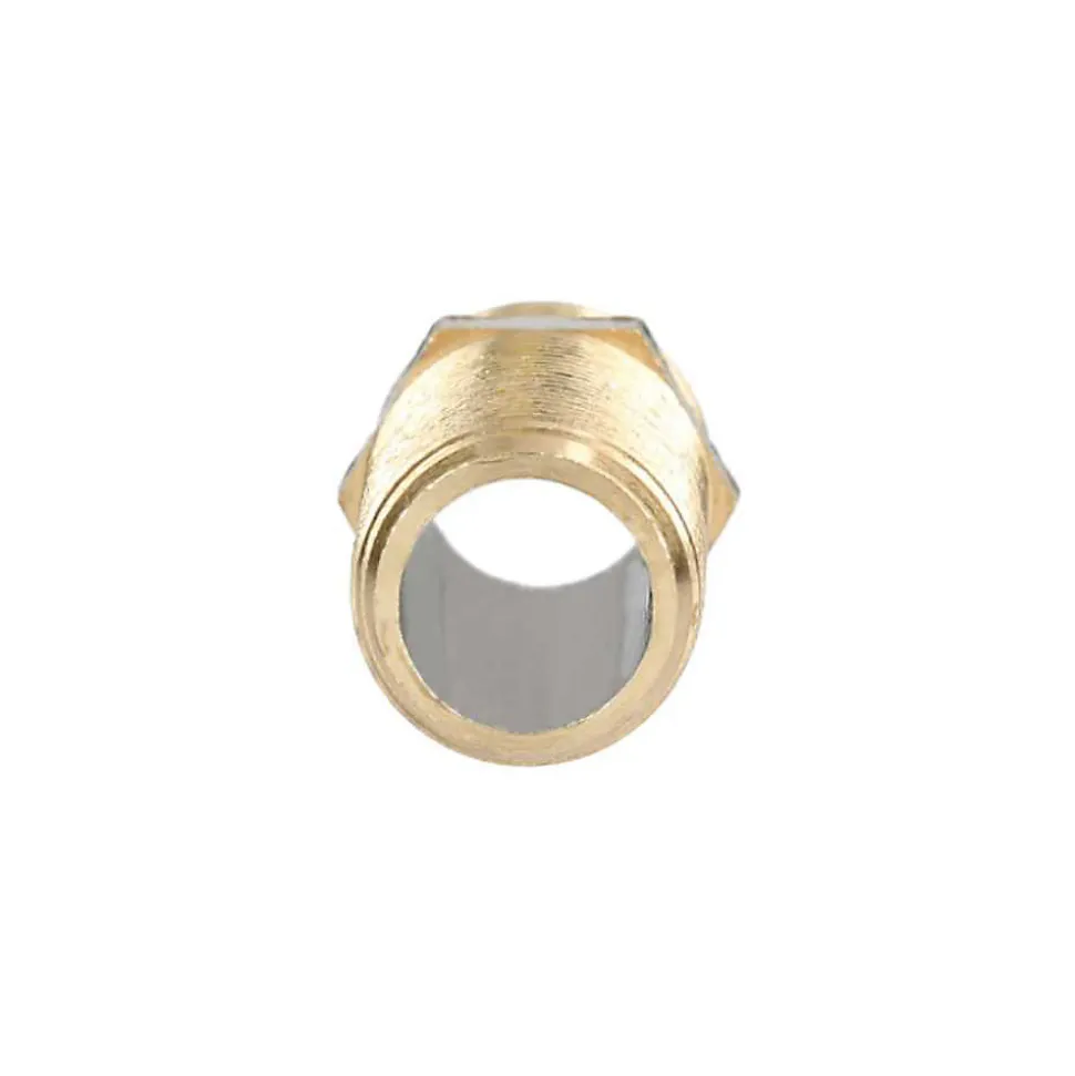Mamelon long double mâle 40mm 15/21 laiton - GARIS - D04103B