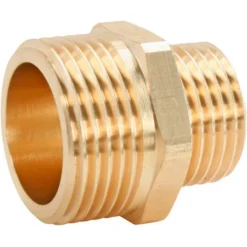 Mamelon réduit double mâle 15/21 (1/2") - 20/27 (3/4")