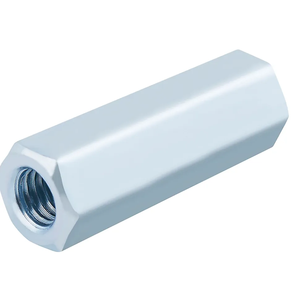Manchon tête hexagonale zingué ø 6 x 30 mm - 10 pièces