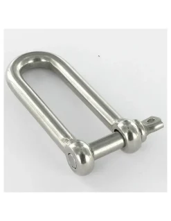 Manille Droite Longue Forgée Inox A4 Diamètre 6 - 2 pièces