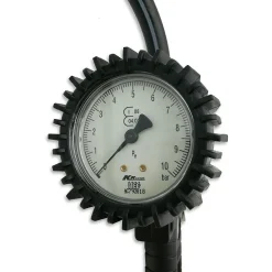 Manomètre de Gonflage Pneu - Pression de 0 à 10 Bars - Pistolet avec Gâchette Réglable