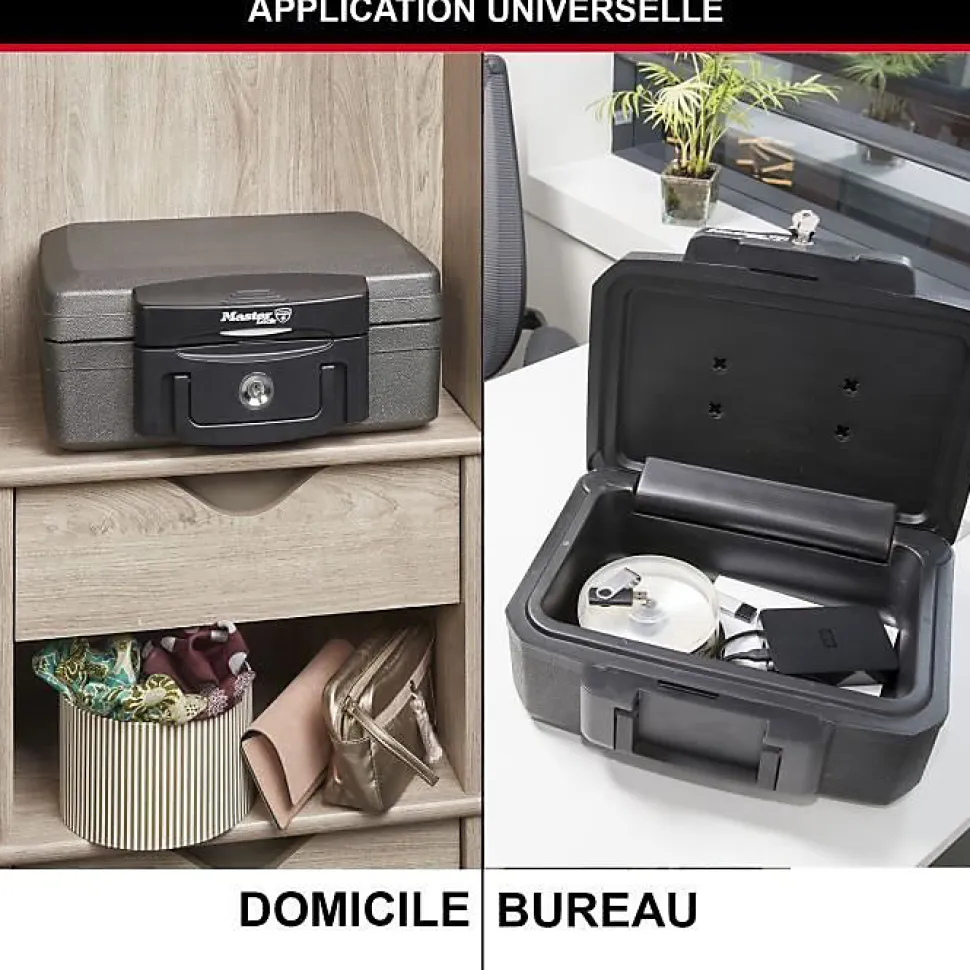 MASTER LOCK Malette de sécurité / Coffre fort - Anti feu et étanche - Format S - 4,9L