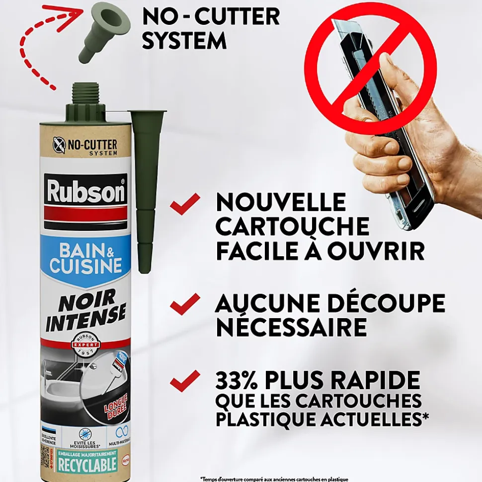 Mastic bain et cuisine Rubson béton 280ml