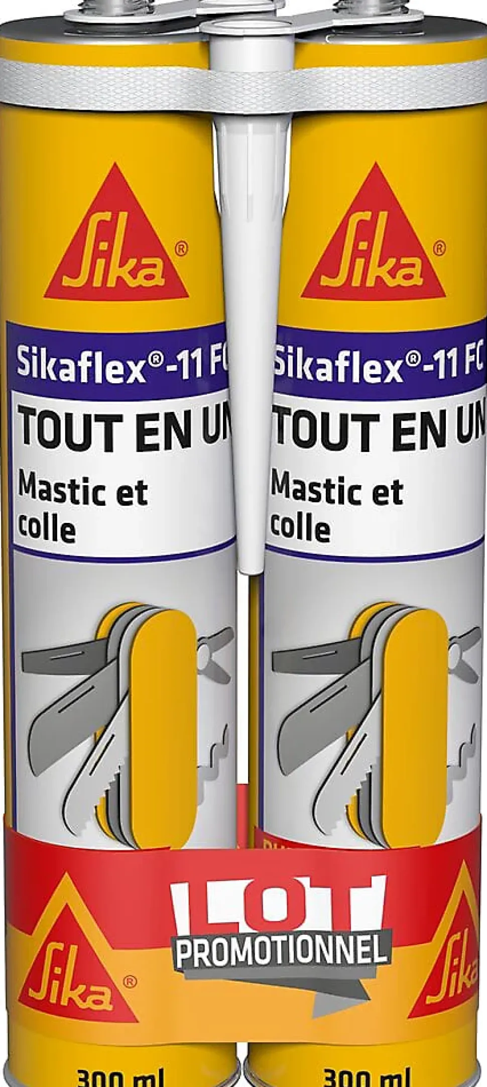 Mastic colle blanc 300 ml Sikaflex PRO 11 FC SIKA vendu par 2