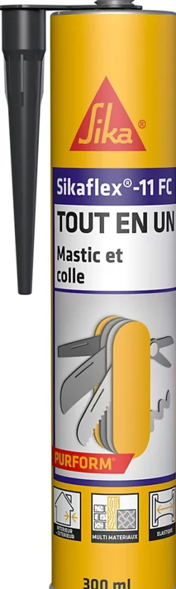 Mastic colle gris Sika Sikaflex 11 FC + 300 ml