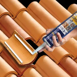 Mastic colle haute performance BOSTIK Flexpro pu 511, 300 ml gris anthracite RAL7016