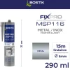 Mastic colle métal et inox Bostik 290 ml