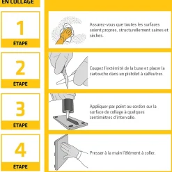 Mastic colle tout en un Sikaflex 11FC, Marron