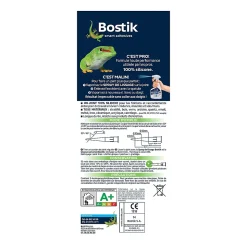 Mastic d’étanchéité spécial cuisine translucide Bostik Joint Parfait tous matériaux, cartouche de 280 ml