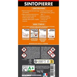 Mastic polyester Sintopierre rouge en tube de 66 ml
