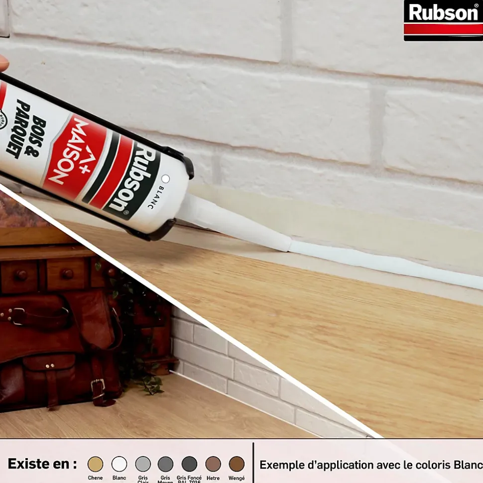 Mastic pour parquet Rubson RAL7016 280ml