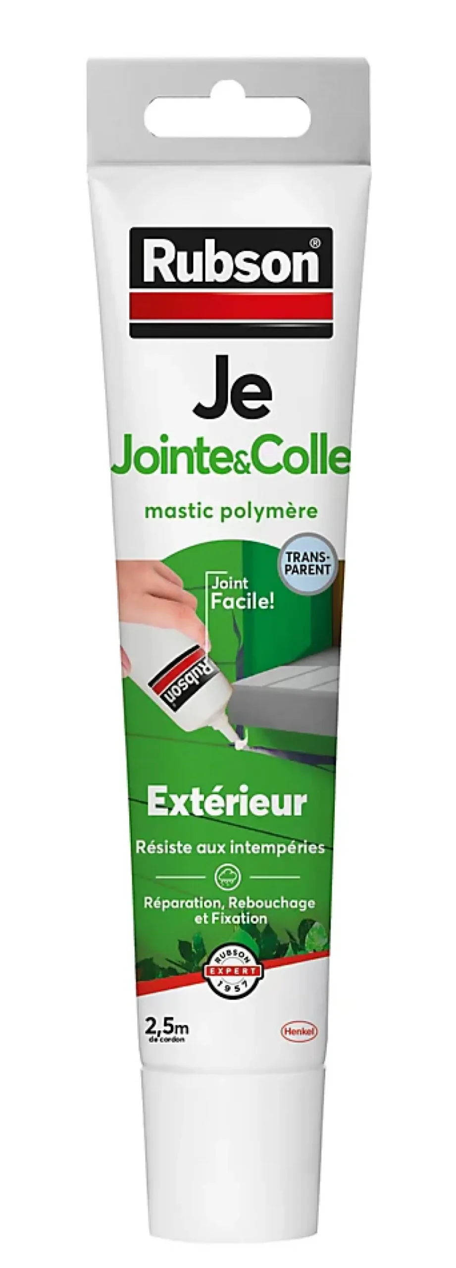 Mastic Rubson Fixation Je Jointe&Colle transparent tube 50ml