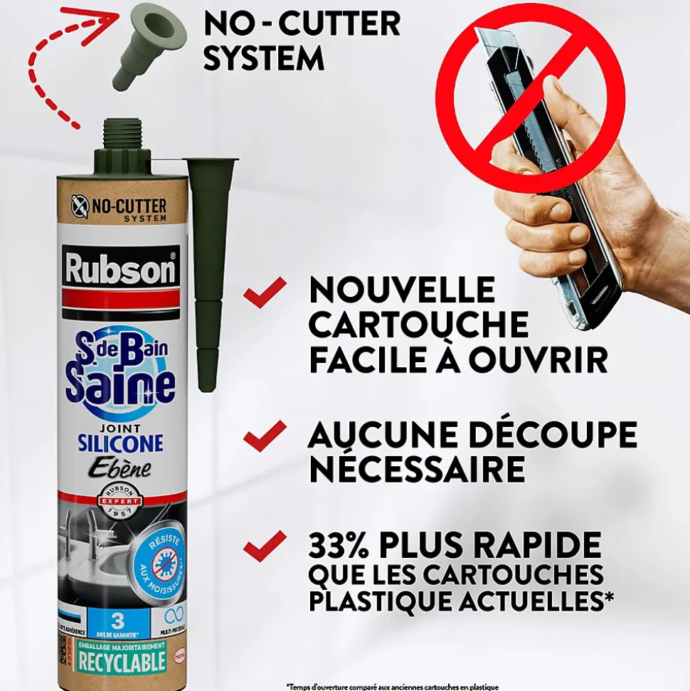 Mastic Rubson Sanitaire Salle de bains Saine granite cartouche 280ml