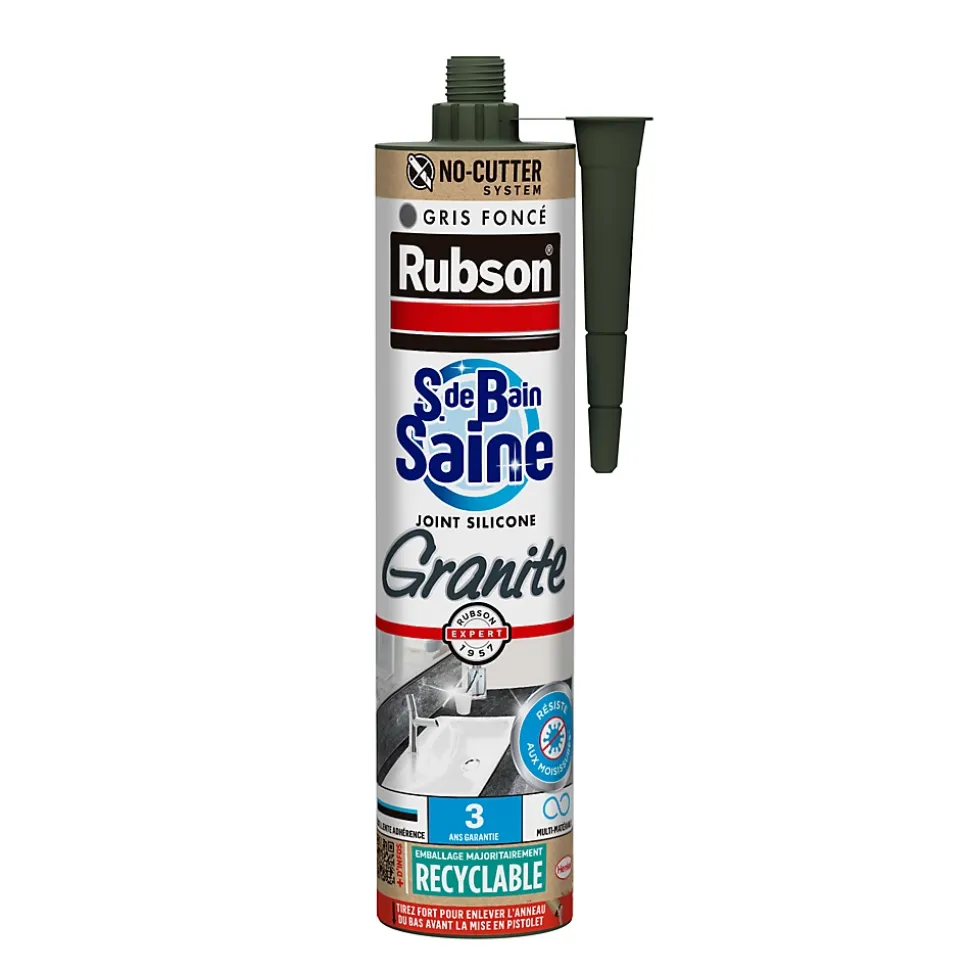 Mastic Rubson Sanitaire Salle de bains Saine granite cartouche 280ml