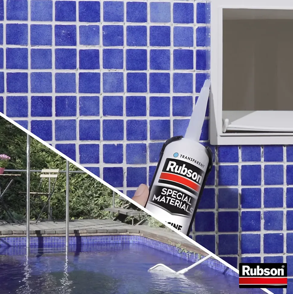 Mastic Rubson Special Materials Piscine transparent cartouche 280ml