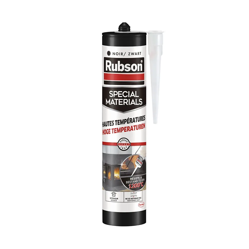 Mastic Rubson Special Materials Hautes Températures noir cartouche 280ml
