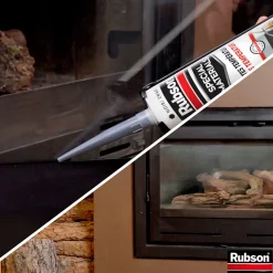 Mastic Rubson Special Materials Hautes Températures noir cartouche 280ml