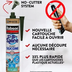 Mastic sanitaire transparent Salle de bain Saine Rubson 280 ml