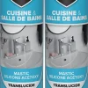 Mastic silicone acétoxy translucide Volden cuisine et salle de bains vendu par 2