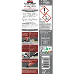 Mastic silicone gris sols et terrasses - cartouche de 280 ml Rubson