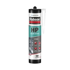 Mastic silicone HP vitrage translucide cartouche de 300ml - Rubson