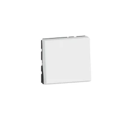 Mécanisme poussoir Legrand Mosaïc blanc, 2 modules