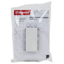 Mécanisme poussoir Legrand Mosaïc blanc