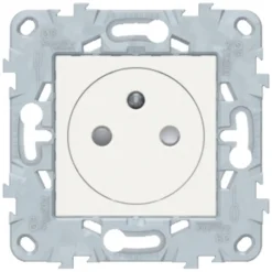 Mécanisme prise avec terre affleurante Schneider Electric Unica Déco blanc
