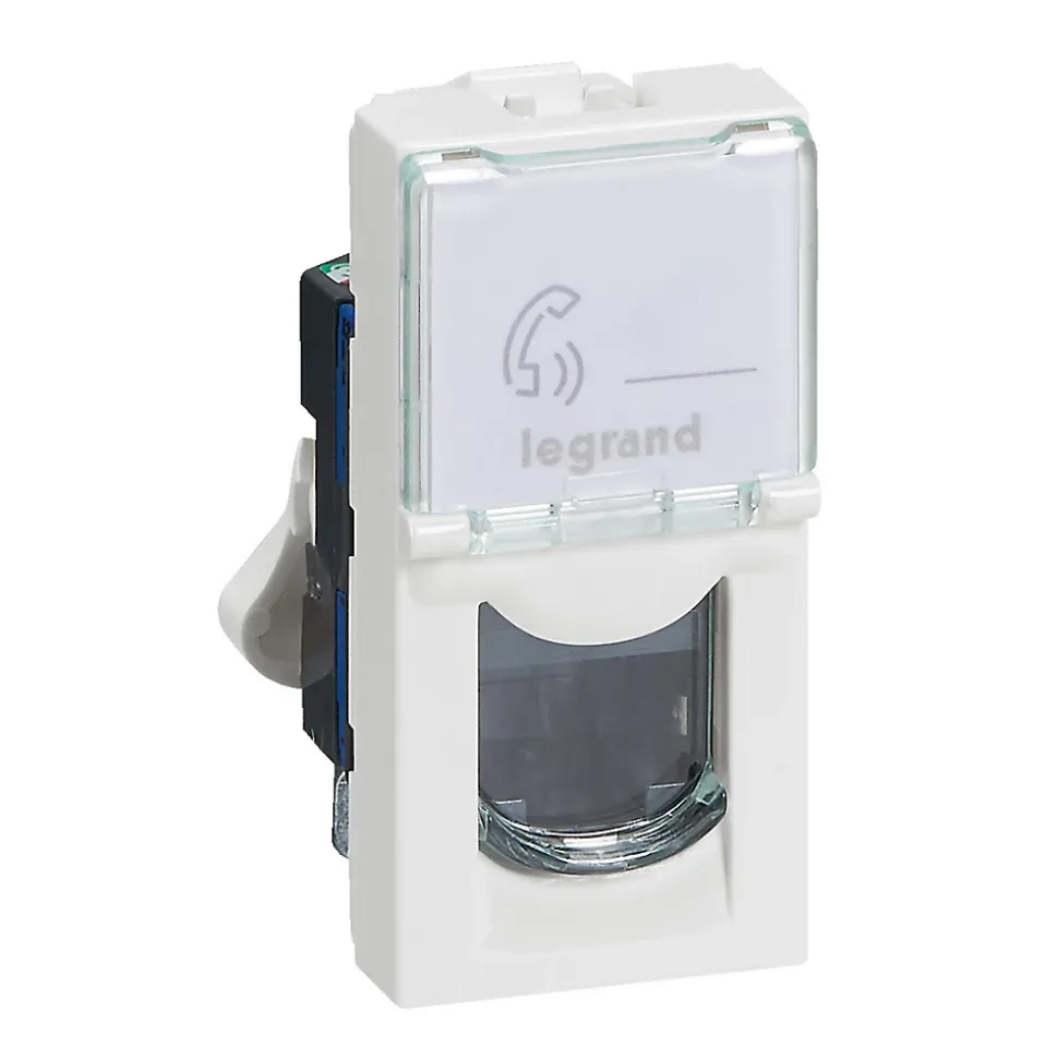 Mécanisme prise RJ45 cat6 1 module Legrand Mosaïc