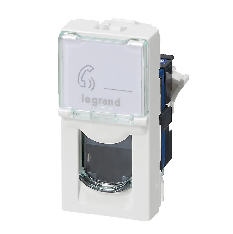 Mécanisme prise RJ45 cat6 1 module Legrand Mosaïc
