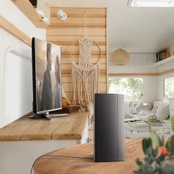 Meliconi - Antenne TV amplifiée d'intérieur AD PROFESSIONAL R1 USB - Portée 20kms - Signaux numériques DVBT/DVB-T2 - Filtres 4G 5G
