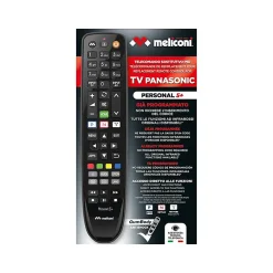Meliconi - Télécommande de remplacement PERSONAL 5+ pour TV Panasonic - 100% fonctions d'origine - Boutons Netflix, Youtube, Prime