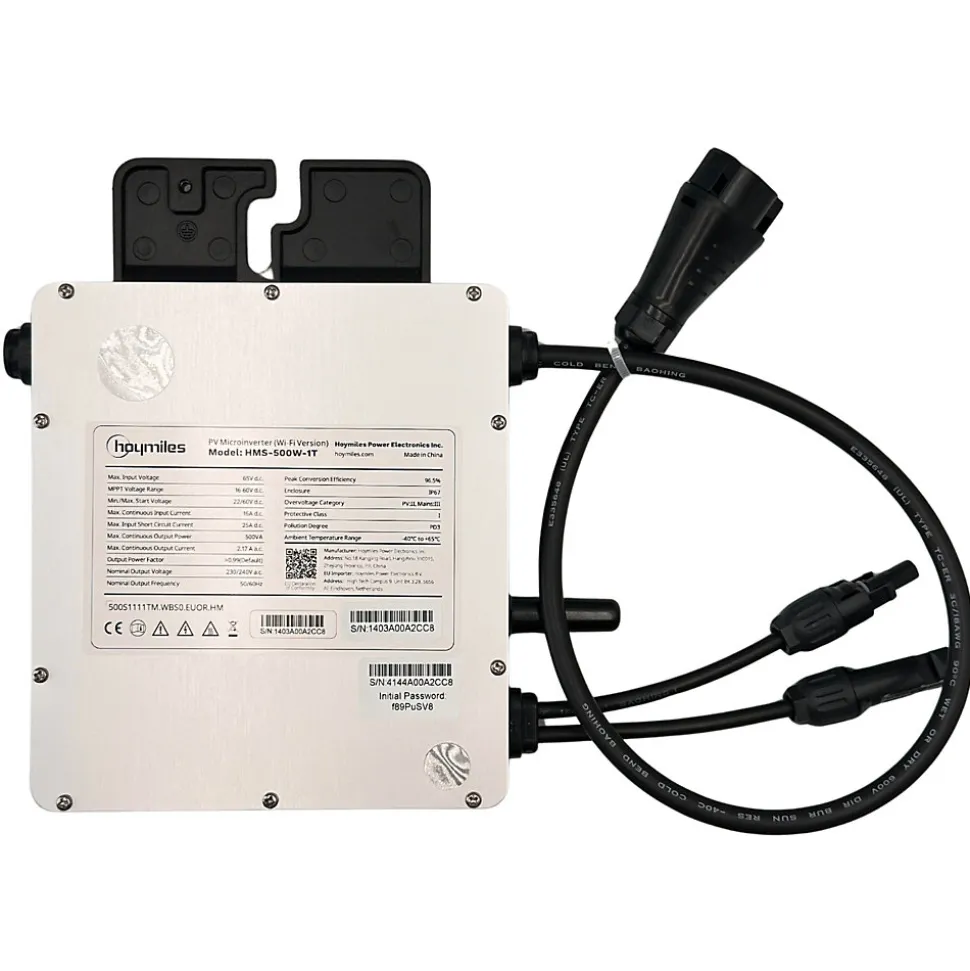 Micro-onduleur 500W Wifi Hoymiles + Câble AC 5m