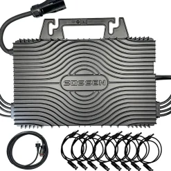 Micro-onduleur 2400W Wifi Sossen + Câble + Rallonges