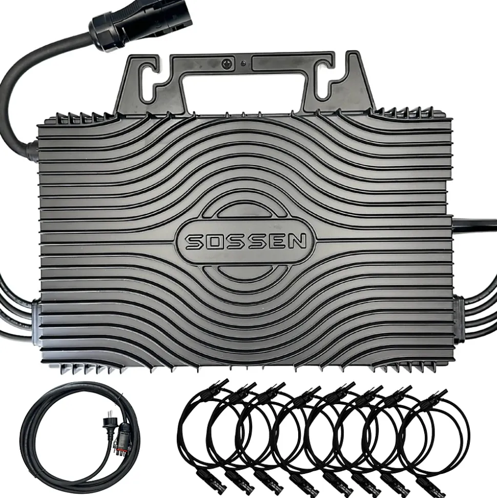 Micro-onduleur 2400W Wifi Sossen + Câble + Rallonges