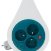 Min enrouleur 3X16A HO5VVF 3G1 turquoise, 7 m