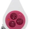 Min enrouleur 3X16A HO5VVF 3G1 rose, 7 m