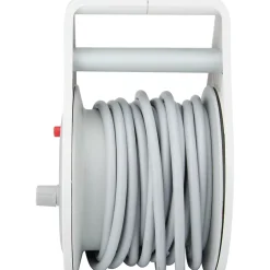 Mini enrouleur H05VV-F 3G1 3 prise de 16A + USB 7m gris