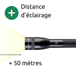Mini Maglite Lampe torche LED 2x piles AAA - Noir